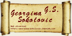 Georgina Sokolović vizit kartica